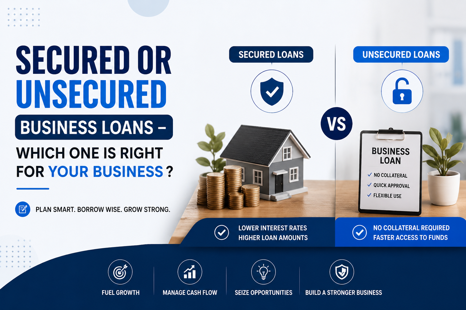 Secured or Unsecured Business Loans – Which One Is Right for Your Business ?